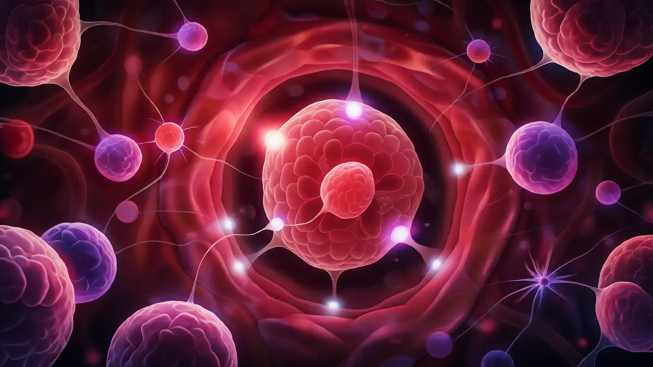 Mikroskopický pohled na implantaci embrya do dělohy